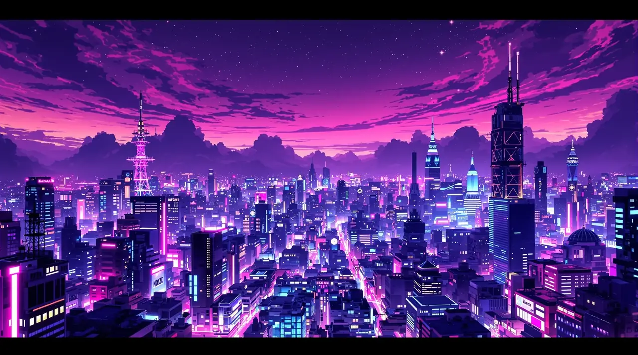 香蕉动漫 现代科技动漫平台背景